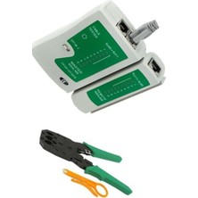 Telefon ve Data Kablosu Sıkma Çakma Pensi, Test Cihazı, RJ45 RJ11 Rj9