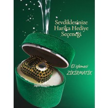 Özbience El Işçiliği Yeşil Taşlı Zikirmatik ve Dağıtmalık Hediye
