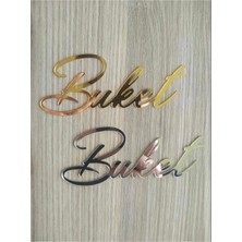 Özbience Pleksi Isim Etiket 12X5 cm Kapı Süsü Makrome 1 Adet, Şık ve Kaliteli Tasarım