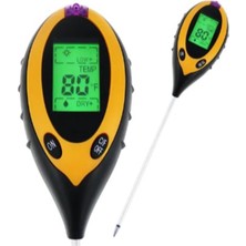 Çok Fonksiyonlu Dijital Toprak Ölçüm Cihazı, Ph, Nem, Işık ve Sıcaklık Ölçer