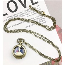 Özbience Özel Tasarım Küçük Prens Temalı Saatli Kolye Hediye