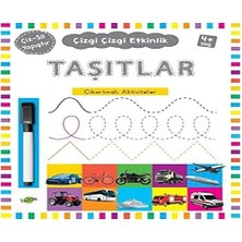 Kukla Yayınları Çizgi Çizgi Etkinlik - Taşıtlar (4+ Yaş): Çıkartmalı Aktiviteler + 5 Kitap Set
