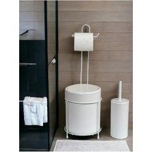 Özbience Pratik Wc Kova, Kağıtlık ve Tuvalet Fırça Seti