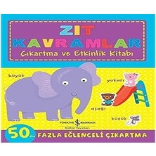 İş Bankası Kültür Yayınları Zıt Kavramlar Çıkartma ve Etkinlik Kitabı + Denizde Neler Var?: Boyama Kitaplarım 4-5 Yaş + 3 Kitap Set