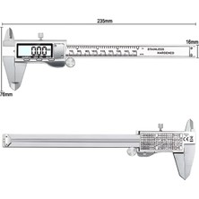 150 mm Paslanmaz Çelik Dijital Kumpas Hassas Ölçüm Aleti Kolay Kullanım ve Taşınabilir Tasarım