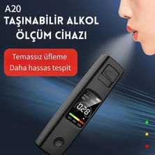 Yüksek Hassasiyetli Temassız Alkol Test Cihazı Profesyonel Promil Ölçer