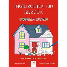 1001 Çiçek Kitaplar Ingilizce Ilk 100 Sözcük - Boyama Kitabı: First Hundred Words In English + 4 Kitap Set