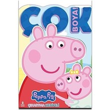 Doğan Çocuk Peppa Pig ve Evie - Çok Boya! Çıkartmalı Dev Boyama Kitabı + Başlangıç Düzeyi Satranç Ders Kitabı + 3 Kitap Set