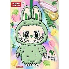 Doğan Çocuk Labubu Clover Luck Çılgın Koleksiyon - Çıkartmalı Boyama Kitabı + 17 Kitap Set