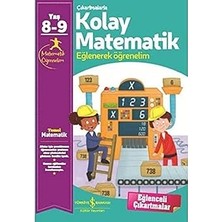 İş Bankası Kültür Yayınları Çıkartmalarla Kolay Matematik (8-9 Yaş): Eğlenerek Öğrenelim + Hayvanlar - Nokta Birleştirme + 9 Kitap Set