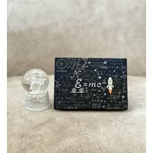 Özbience Emc2 Tasarımlı Mini Albüm ve Melek Kar Küresi Seti, Şık Dekorasyon Ürünü