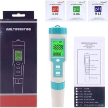 7in1 Su Kalitesi Ölçer: Ph, Tds, Ec, Orp, Deniz Suyu, Sıcaklık Monitörü