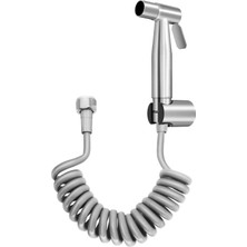 Özbience Paslanmaz Çelik Tuvalet Seti, Lavabo ve Bide Için Kademeli Jet Spiral Hortum