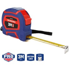 3m x 16MM Sarı Naylon Kaplamalı Çelik Şerit Metre