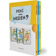 Domingo Yayınevi Peki Ama Neden Kutulu Set (3 Kitap) + Hareketli Uçak + Küçük Dahiler Seti - 5 Kitap Takım + 25 Kitap Set