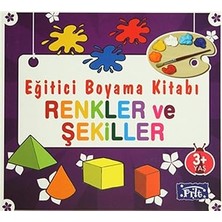 Parıltı Yayınları Eğitici Boyama Kitabı: Renkler ve Şekiller + Etkinliklerle Ingilizce Öğreniyorum - 2 + 24 Kitap Set