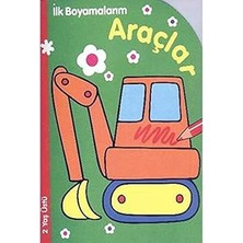 Parıltı Yayınları Ilk Boyamalarım Araçlar: (2 Yaş Üstü) + Ters Yüz 2 - Çok Boya !: Çıkartmalı Dev Boyama Kitabı + 24 Kitap Set