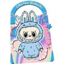 Doğan Çocuk Mavi Labubu - Çıkartma Hediyeli Boyama Kitabı + Hareketli Tren + 6 Kitap Set