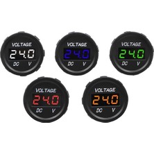 Mini Dijital Voltmetre, 75V'A Kadar, Turuncu, LED Göstergeli