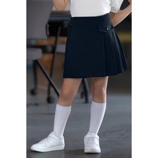 Dmb Kids Piliseli Şort Etek - Lacivert