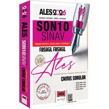 Yargı Yayınevi 2026 Ales Vıp Son 10 Sınav Fasikül Fasikül Çıkmış Sorular (23 Kasım 2025 Sınavı Dahil)