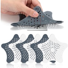 Özbience Silikon Yıldız Lavabo Süzgeci, Vantuzlu, Kaymaz, Pratik ve Temiz Kullanım