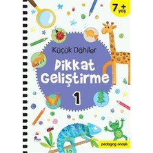 İndigo Kitap Küçük Dahiler Dikkat Geliştirme 1 (7+ Yaş): Pedagog Onaylı + 9 Kitap Set