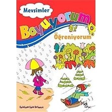 Pia Yayınları Boyuyorum Öğreniyorum Mevsimler + Küçük Kaşifler Için Ilk Resimli Sözlüğüm + Sanat Etkinlik Kitabı + 7 Kitap Set