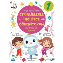 İş Bankası Kültür Yayınları Etkinliklerle Ingilizce Öğreniyorum - 1 + I Love Unicorn 100+ Çıkartma Hediyeli Boyama Kitabı + 38 Kitap Set