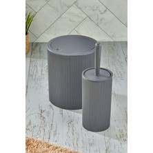 Özbience Çift Parça Yuvarlak Banyo Seti, Temizlik ve Düzen Için Ideal