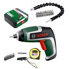 Bosch Mini Akülü Vidalama Seti, 10 Parça Bükülebilir ve Metreli, Çok Yönlü Kullanım