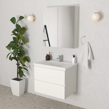 Teta Home Granada 65 cm Mdf Gövde Membran Kapak Banyo Dolabı Seti