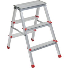 Merdiven Çift Taraflı Alüminyum 3 3 Basamak