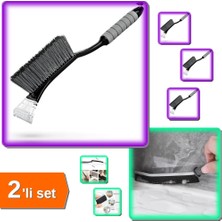 Hereveoyuncak Buz Kazıyıcı Fırçalı Profesyonel + Derz Arası Mutfak Banyo Dar Alan Temizlik Fırçası - 2li Set V9B1U