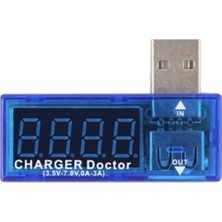 USB Voltmetre Ampermetre LED Gösterge, Gerilim ve Akım Ölçer