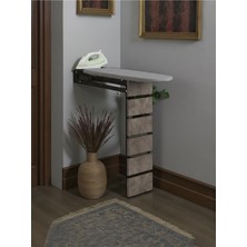 Özbience Pratik ve Sağlam Katlanabilir Metal Ütü Masası, Gri Renk