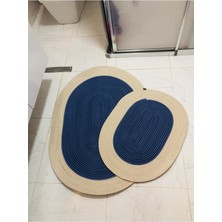 Özbience Doğal Jüt ve Hasır Banyo Paspas Takımı, Bohem ve Skandinav Tarzı