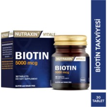 Nutraxin Biotin 5000 Mcg 30 Tablet Biotin Takviyesi ( 1 Adet )