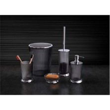 Özbience Şeffaf Siyah Primanova Nely Banyo Seti, Şık ve Kullanışlı Tasarım