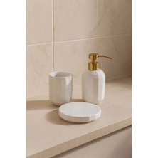 Özbience Şık Seramik Banyo Seti, 3 Parça, Modern ve Dayanıklı Tasarım