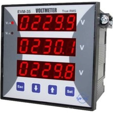 Evm-35-96 0,5 Sınıf 24V 250VAC/DC Voltmetre, Güç Kaynağıyla Kullanım