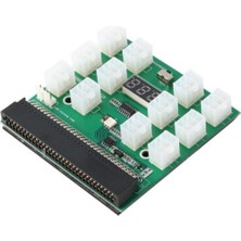 12 Port Güç Kaynağı ve LED Kesme Panosu 12V Çıkışlı 6 Pin Pcı-E Breakout