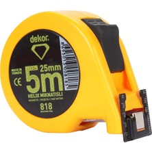 5 M Helix Mıknatıslı Şerit Metre, Dayanıklı ve Hafif Ölçüm Aracı