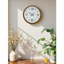 Tuncel Store Zentime 36 cm Turuncu Dekoratif Duvar Saati