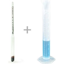 Alla Dual 0-100 Alkolmetre ve 250ML Plastik Mezür Seti, Güvenle Kullanılır