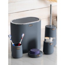 Özbience Akrilik Sallama Kapak 5 Parça Banyo Set, Modern ve Şık Tasarım