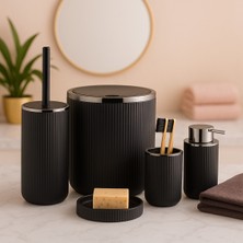 Özbience Şık ve Kullanışlı 5 Parça Banyo Seti, Ev Dekoru ve Temizlik Için Ideal