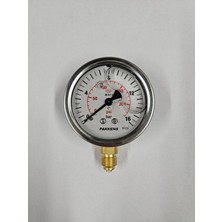 Çap 63, 16 Bar, Gliserinli Manometre, Yüksek Hassasiyetli, Güvenilir Ölçüm