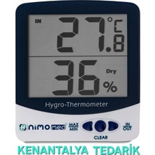 Dijital Iç ve Dış Sıcaklık ve Nem Ölçer, Hassas ve Güvenilir Ölçüm Cihazı