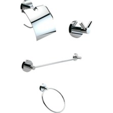 Özbience Şık 4 Parça Banyo Seti, Modern ve Fonksiyonel Tasarım